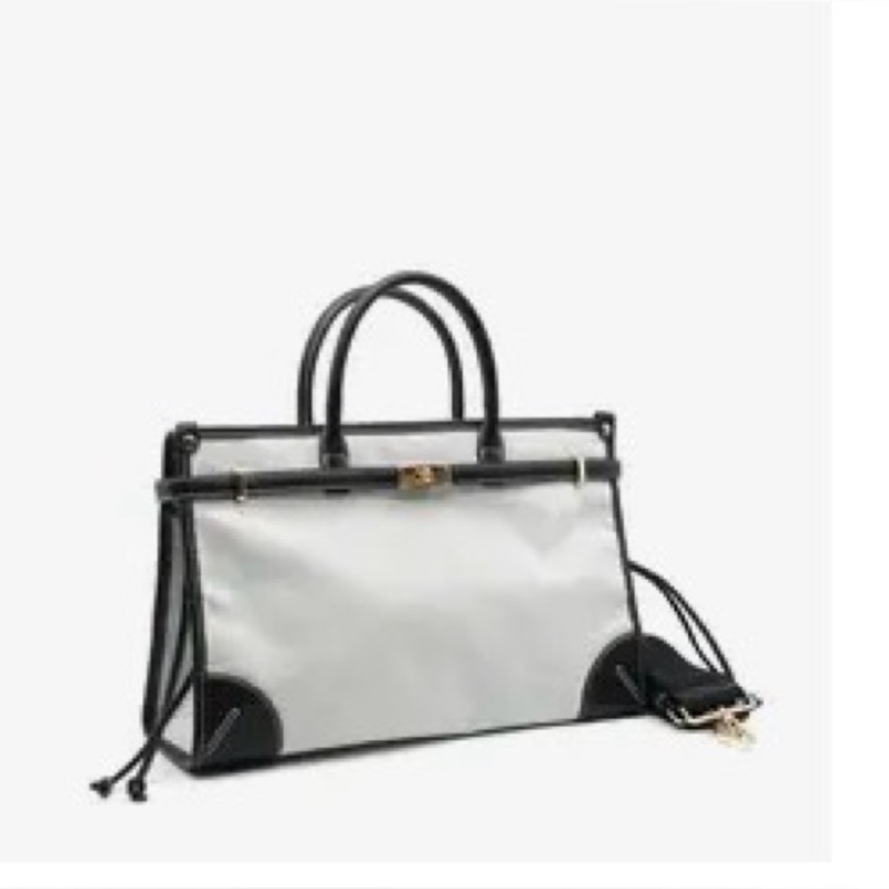 Elegant Black and Gray Women's Handbag‎ from Vimoda BNWT